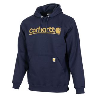 Men's Carhartt Loose Fit Midweight Logo Graphic Sweatshirt New Navy