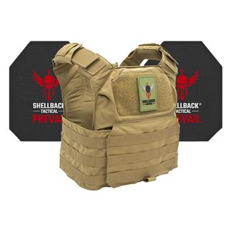 Shellback Tactical Patriot Active Shooter Kit / Level IV Model 4S17 Armor Plates Coyote