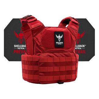 Shellback Tactical Patriot Active Shooter Kit / Level IV Model 4S17 Armor Plates Range Red