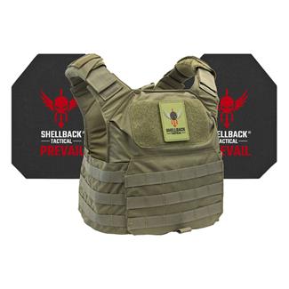 Shellback Tactical Patriot Active Shooter Kit / Level IV Model 4S17 Armor Plates Ranger Green