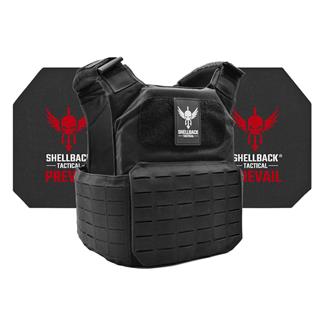 Shellback Tactical Shield 2.0 Active Shooter Kit / Level IV 4S17 Armor Plates Black