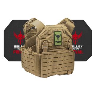 Shellback Tactical Rampage 2.0 Active Shooter Kit / Level IV 4S17 Armor Plates Coyote