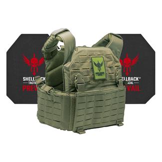 Shellback Tactical Rampage 2.0 Active Shooter Kit / Level IV 4S17 Armor Plates Ranger Green