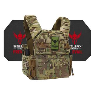 Shellback Tactical Banshee Elite 3.0 Active Shooter Kit / Level IV Model 4S17 Armor Plates MultiCam