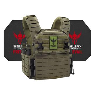 Shellback Tactical Banshee Elite 3.0 Active Shooter Kit / Level IV Model 4S17 Armor Plates Ranger Green