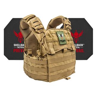 Shellback Tactical Banshee Elite 2.0 Active Shooter Kit / Level IV Model 4S17 Armor Plates Coyote