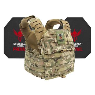 Shellback Tactical Banshee Elite 2.0 Active Shooter Kit / Level IV Model 4S17 Armor Plates MultiCam