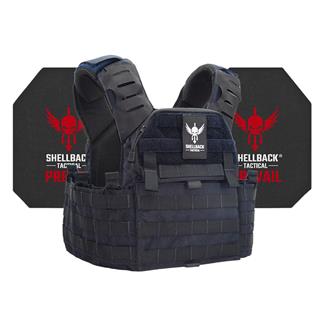 Shellback Tactical Banshee Elite 2.0 Active Shooter Kit / Level IV Model 4S17 Armor Plates Navy Blue