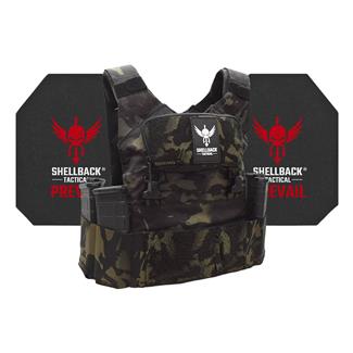 Shellback Tactical Stealth 2.0 Active Shooter Kit / Level IV Model 4S17 Armor Plates MultiCam Black