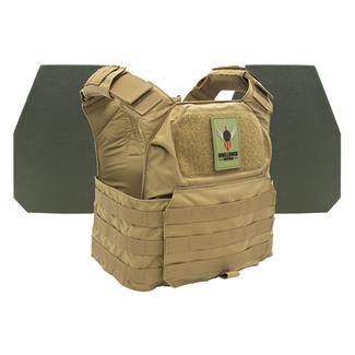 Shellback Tactical Patriot Level IV Body Armor Kit / Model L410 Plates Coyote
