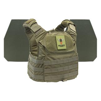 Shellback Tactical Patriot Level IV Body Armor Kit / Model L410 Plates Ranger Green
