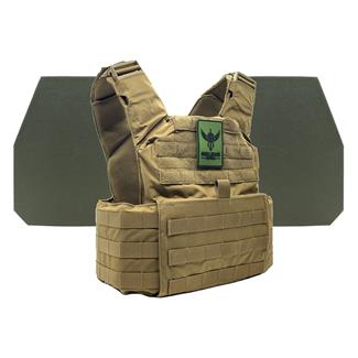 Shellback Tactical Skirmish Level IV Body Armor Kit / Model L410 Plates Coyote