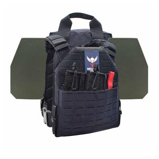 Shellback Tactical Defender 2.0 Level IV Active Shooter Armor Kit / Model L410 Plates Navy Blue