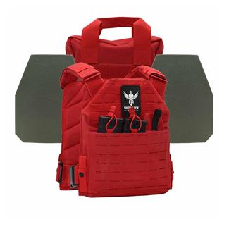 Shellback Tactical Defender 2.0 Level IV Active Shooter Armor Kit / Model L410 Plates Range Red