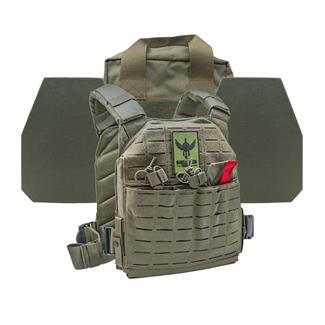Shellback Tactical Defender 2.0 Level IV Active Shooter Armor Kit / Model L410 Plates Ranger Green
