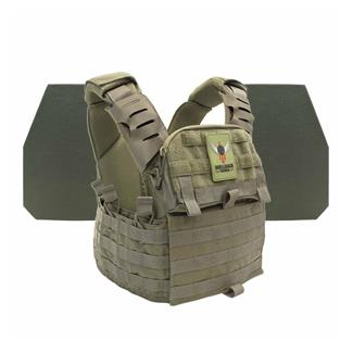 Shellback Tactical Banshee Elite 2.0 Level IV Body Armor Kit / Model L410 Plates Ranger Green