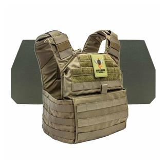 Shellback Tactical Banshee Rifle Level IV Body Armor Kit / Model L410 Plates Ranger Green