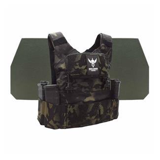 Shellback Tactical Stealth 2.0 Level IV Body Armor Kit / Model L410 Plates MultiCam Black