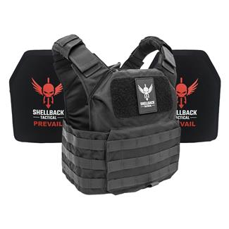 Shellback Tactical Patriot Lightweight Armor System / Level III Model LON-III-P Hard Armor Plates Black