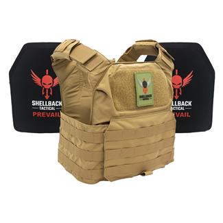 Shellback Tactical Patriot Lightweight Armor System / Level III Model LON-III-P Hard Armor Plates Coyote