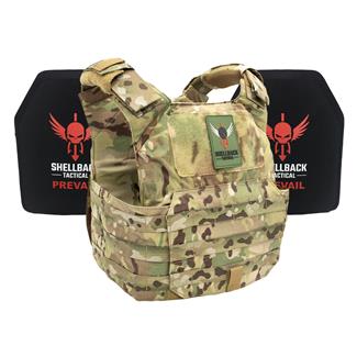 Shellback Tactical Patriot Lightweight Armor System / Level III Model LON-III-P Hard Armor Plates MultiCam