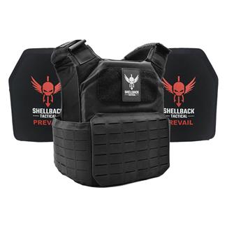 Shellback Tactical Shield 2.0 Lightweight Armor System / Level III Model LON-III-P Hard Armor Plates Black