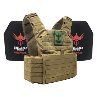 Shellback Tactical Skirmish Lightweight Armor System / Level III Model LON-III-P Hard Armor Plates Coyote