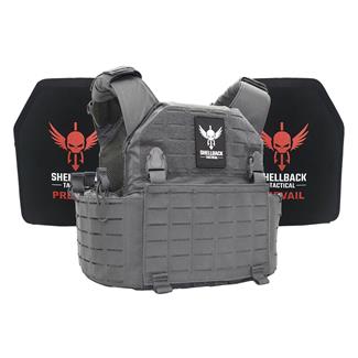 Shellback Tactical Rampage 2.0 Lightweight Armor System / Level III Model LON-III-P Hard Armor Plates Wolf Gray