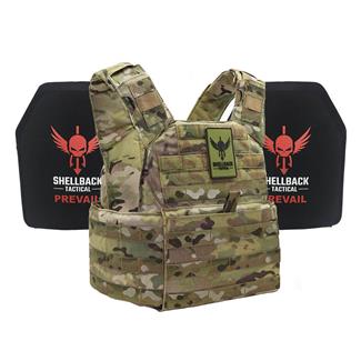 Shellback Tactical Banshee Lightweight Armor System / Level III Model LON-III-P Hard Armor Plates MultiCam