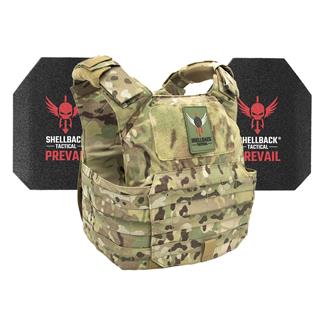 Shellback Tactical Patriot Active Shooter Kit / Level III Model AR1000 Armor Plates MultiCam