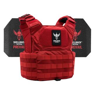 Shellback Tactical Patriot Active Shooter Kit / Level III Model AR1000 Armor Plates Red