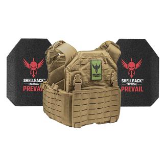 Shellback Tactical Rampage 2.0 Active Shooter Kit / Level III AR1000 Armor Plates Coyote