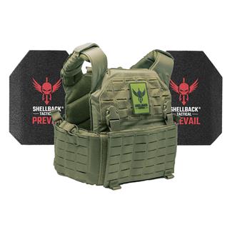 Shellback Tactical Rampage 2.0 Active Shooter Kit / Level III AR1000 Armor Plates Ranger Green