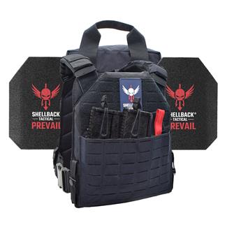 Shellback Tactical Defender 2.0 Active Shooter Armor Kit / Level III Model AR1000 Armor Plates Navy Blue