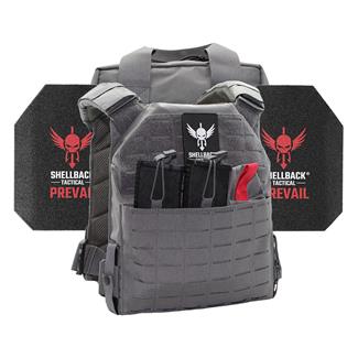 Shellback Tactical Defender 2.0 Active Shooter Armor Kit / Level III Model AR1000 Armor Plates Wolf Gray
