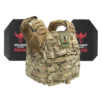 Shellback Tactical Banshee Elite 2.0 Active Shooter Kit / Level III Model AR1000 Armor Plates MultiCam