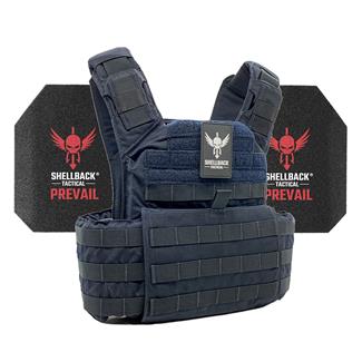 Shellback Tactical Banshee Active Shooter Kit / Level III Model AR1000 Armor Plates Navy Blue