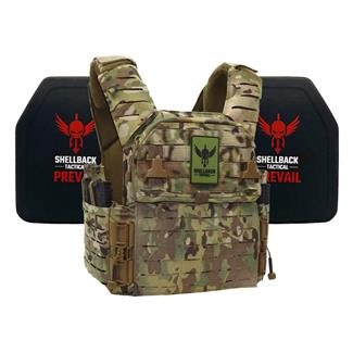 Shellback Tactical Banshee Elite 3.0 Lightweight Level IV Armor Kit / Model 4SICMH Ceramic Plates MultiCam