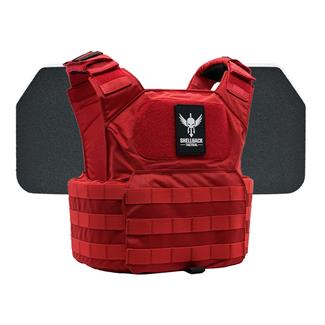 Shellback Tactical Patriot Body Armor Kit / Level III+ P5mmSAO Armor Plates Range Red