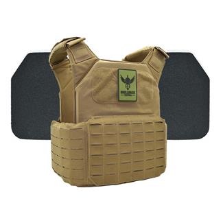 Shellback Tactical Shield 2.0 Body Armor Kit / Level III+ P5mmSAO Plates Coyote