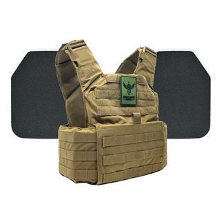Shellback Tactical Skirmish Body Armor Kit / Level III+ P5mmSAO Plates Coyote