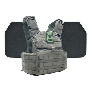 Shellback Tactical Skirmish Body Armor Kit / Level III+ P5mmSAO Plates Ranger Green