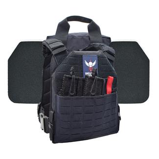 Shellback Tactical Defender 2.0 Active Shooter Armor Kit / Level III+ P5mmSAO Armor Plates Navy Blue