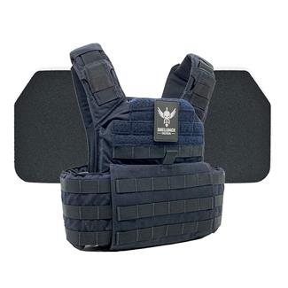 Shellback Tactical Banshee Body Armor Kit / Level III+ P5mmSAO Armor Plates Navy Blue