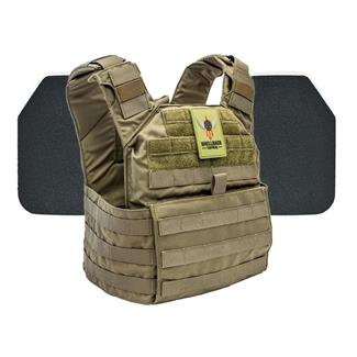 Shellback Tactical Banshee Body Armor Kit / Level III+ P5mmSAO Armor Plates Ranger Green