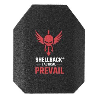 Shellback Tactical Prevail Series Level III+ Single Curve 10 x 12 Hard Armor Plate - Model AR1000RP Black