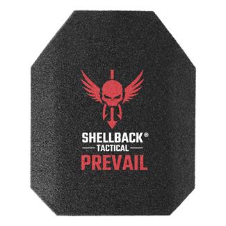 Shellback Tactical Prevail Series Level III+ Single Curve 10 x 12 Hard Armor Plate - Model AR1000RP Black