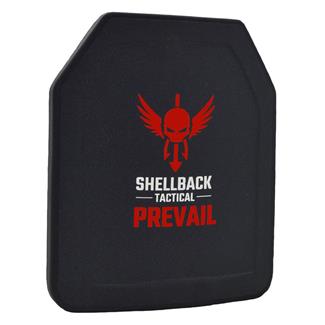 Shellback Tactical Prevail Series Level III Single Curve 10 x 12 Hard Armor Plate - Model LON-III-P Black