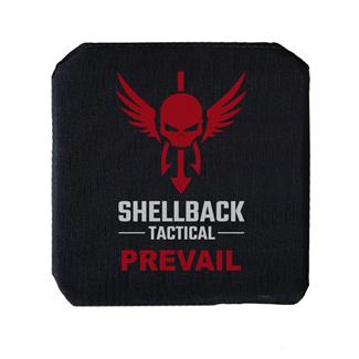 Shellback Tactical Prevail Series Level IV Single Curve 6 x 6 Hard Armor Plate - Model 1155SP Black