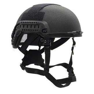 Shellback Tactical Level IIIA Spec Ops ACH High Cut Ballistic Helmet / Rails, Velcro and Ratchet Harness Black